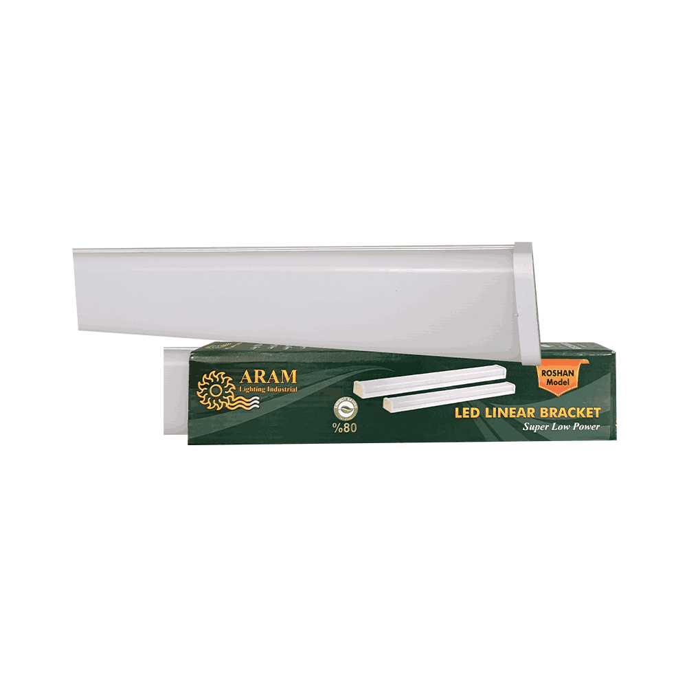 براکت(چراغ خطی) 90وات یک متری مهتابی(روشان) آرام