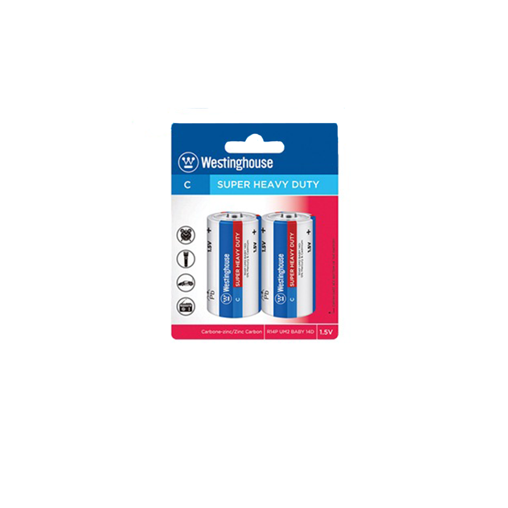 باطری (R14P-BP2) متوسط سوپر انرژی وستینگهاوس(12 بسته 2 عددی)