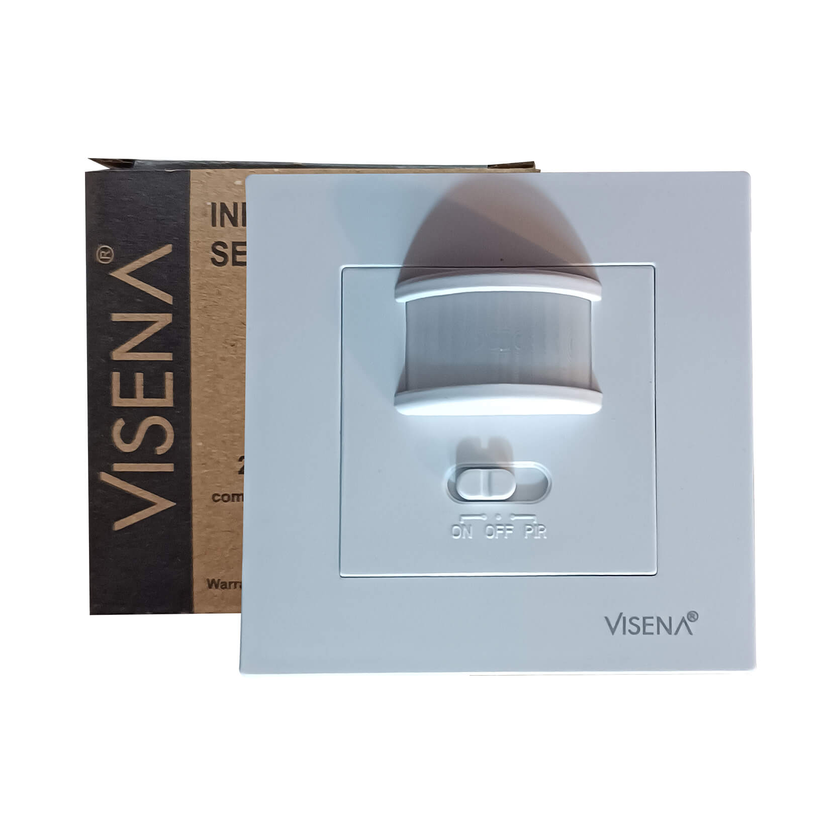 سنسور توکار پریزی دیواری سفید دو سیمه ویسنا (VS02E)