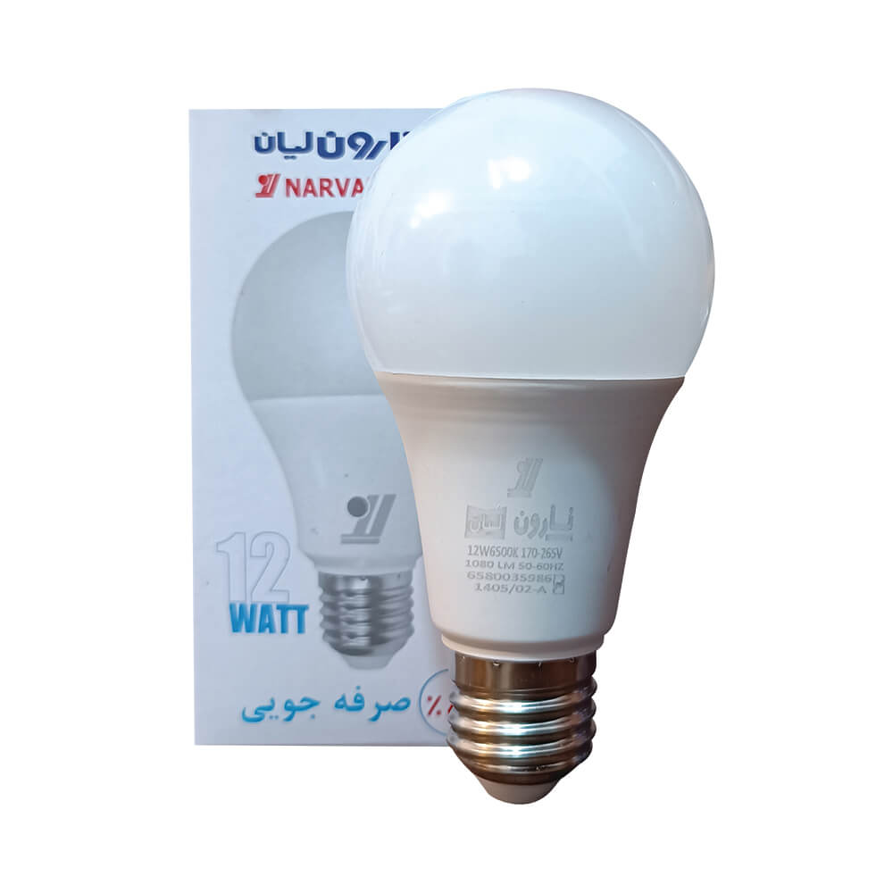 لامپ LED حبابی 12 وات E27 مهتابی نارون لیان
